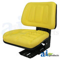 A & I Products Seat w/ Trapezoid Backrest, Yellow Vinyl, 265 lb / 120 kg Weight Limit 23" x18.5" x9.5" A-T333YL